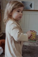 Barboteuse bébé éponge latte