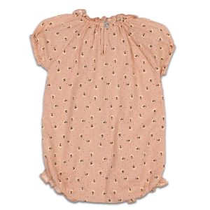 barboteuse en coton bio fleurie