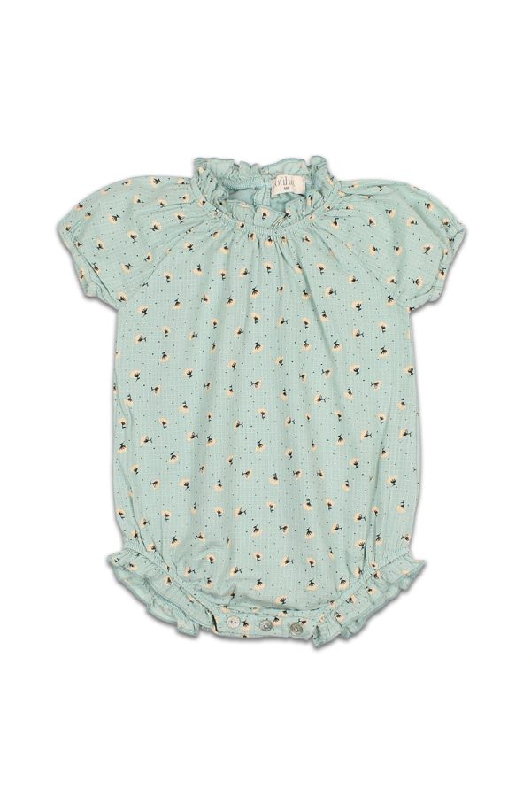 barboteuse coton bio fleurie