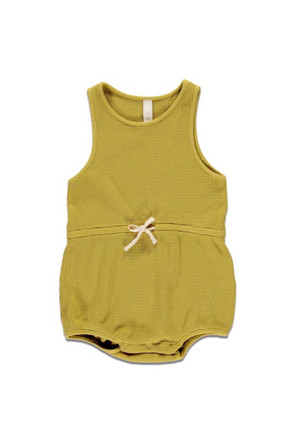 barboteuse effet gaufré vert