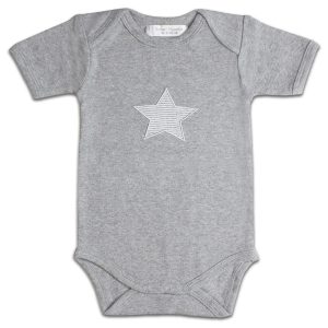 body bébé gris
