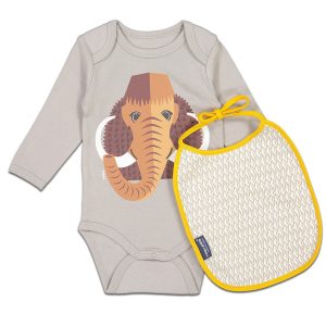 kit body bavoir mammouth gris